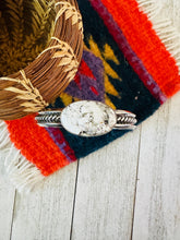 Load image into Gallery viewer, Navajo White Buffalo &amp; Sterling Silver Cuff Bracelet