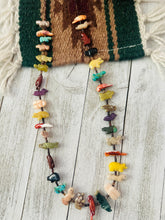 Load image into Gallery viewer, Zuni Multi Stone &amp; Heishi Beaded Fetish Necklace