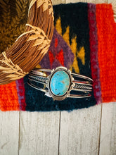 Load image into Gallery viewer, Navajo Sterling Silver &amp; Turquoise Cuff Bracelet