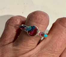 Load image into Gallery viewer, Navajo Pink Dream Mojave &amp; Sterling Silver Round Ring