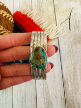 Load image into Gallery viewer, Navajo Royston Turquoise &amp; Sterling Silver Cuff Bracelet