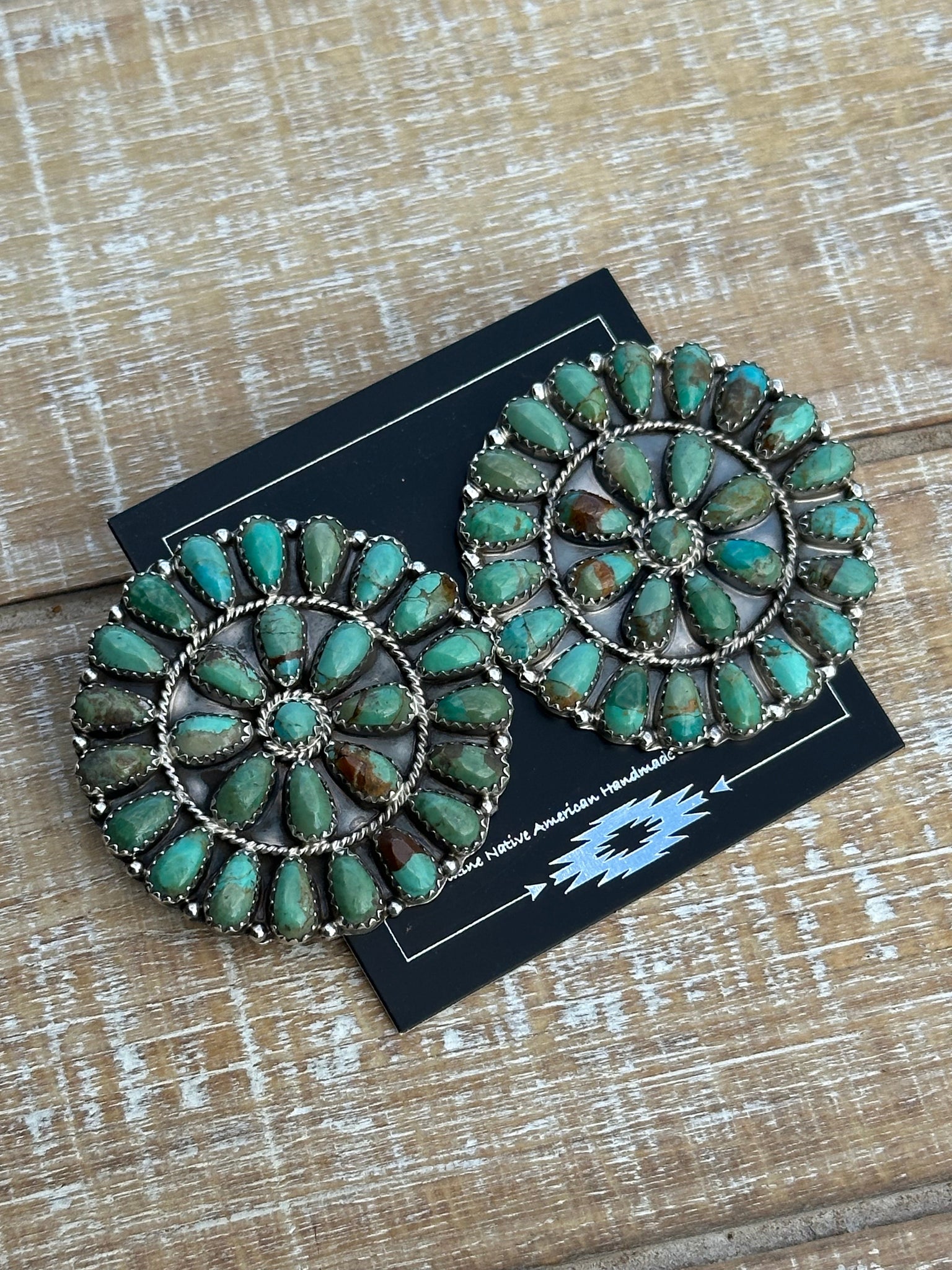 Native American Royston Turquoise Earrings - New authentic without tags