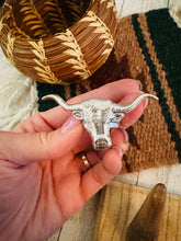 Load image into Gallery viewer, Navajo Sterling Silver Bullhead Ring