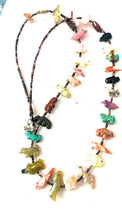 Load image into Gallery viewer, Zuni Multi Stone &amp; Heishi Beaded Fetish Necklace