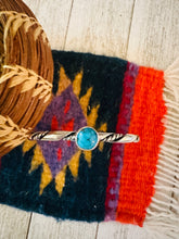 Load image into Gallery viewer, Navajo Sterling Silver &amp; Morenci Turquoise Cuff Bracelet