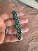 Load image into Gallery viewer, COWGIRL UP Handmade Sterling Silver &amp; Turquoise Beaded Bracelet