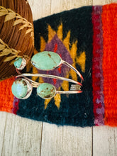 Load image into Gallery viewer, Navajo Sterling Silver &amp; Turquoise Cuff Bracelet by Francis Fred