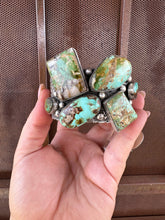 Load image into Gallery viewer, The Royston QUEEN Navajo Royston Turquoise &amp; Sterling Silver Statement Cuff Bracelet Signed