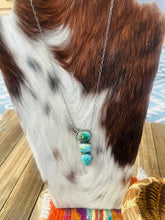 Load image into Gallery viewer, Handcrafted Sonoran Mountain Turquoise &amp; Sterling Silver Necklace by Vicky Hicks