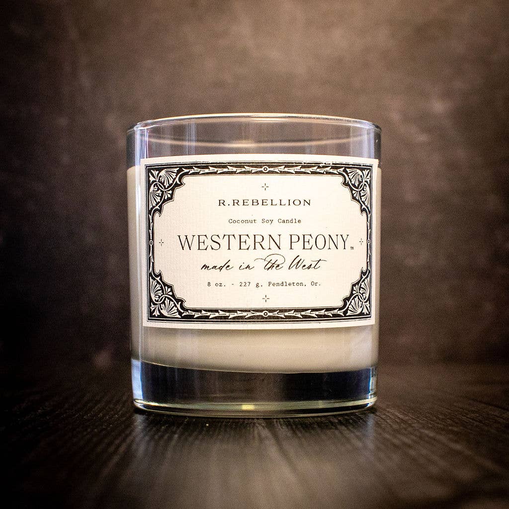 R. Rebellion Western Peony Candle 8 oz.