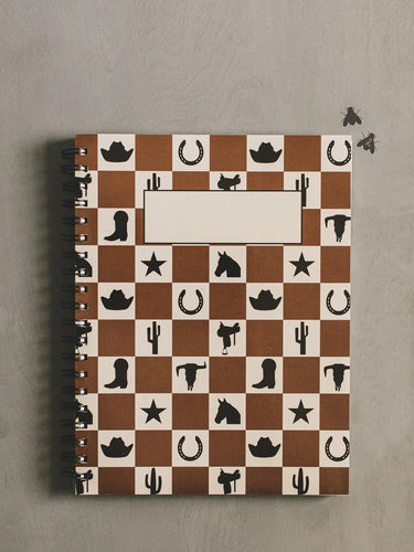Notebook - Checkered Western