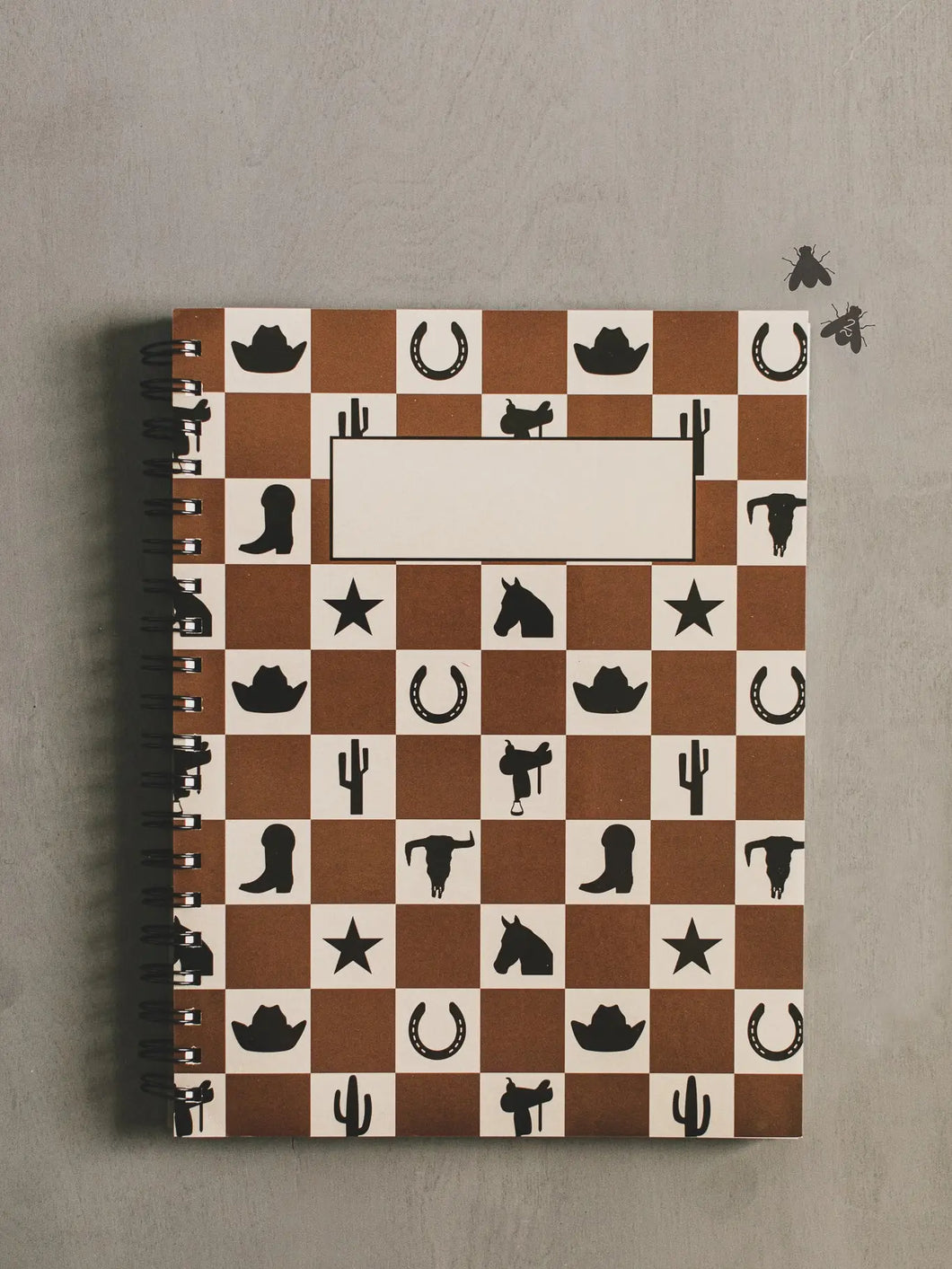 Notebook - Checkered Western
