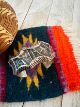 Load image into Gallery viewer, Navajo Sand Cast Sterling Silver Cuff Bracelet