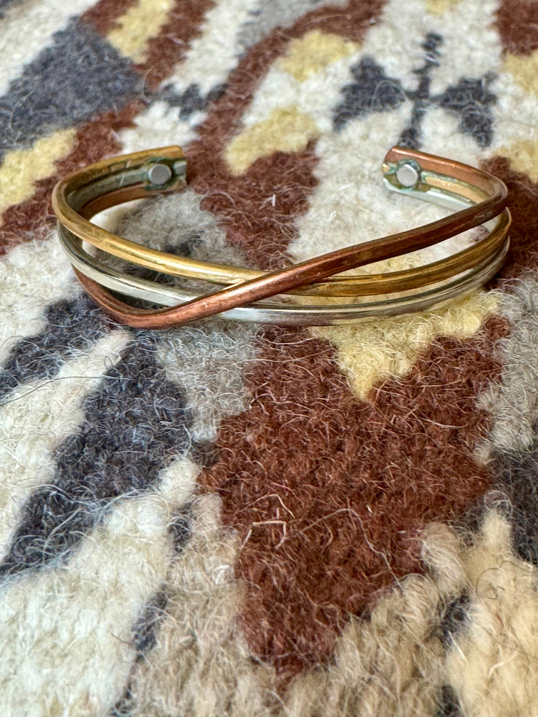 Vintage Handmade Copper Cuff Bracelet