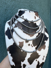 Load image into Gallery viewer, 4mm Sterling Silver Navajo Pearl Style Beaded Necklace w/ 2 inch extender