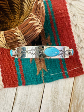 Load image into Gallery viewer, Navajo Turquoise &amp; Sterling Silver Bangle Bracelet