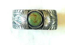 Load image into Gallery viewer, Navajo Royston Turquoise &amp; Sterling Silver Cuff Bracelet