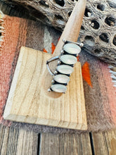 Load image into Gallery viewer, Navajo Mother of Pearl &amp; Sterling Silver Ring Size 8 by Jacqueline Silver