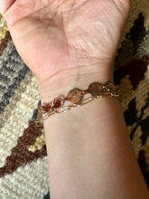 Load image into Gallery viewer, Vintage Handmade Copper Link Bracelet