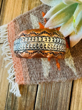Load image into Gallery viewer, Navajo Copper and Sterling Silver Cuff Bracelet Signed