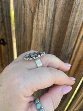 Load image into Gallery viewer, “The Roxy Ring” Handmade Sterling Silver Adjustable Ring Signed Nizhoni