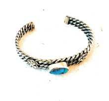 Load image into Gallery viewer, Navajo Sterling Silver &amp; Turquoise Cuff Bracelet