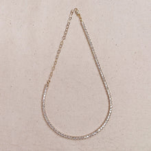 Load image into Gallery viewer, GOLD COLLECTION - 18k Gold Filled 3mm Cz Tennis Necklace