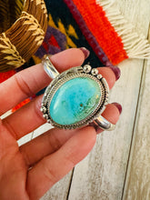 Load image into Gallery viewer, Navajo Sterling Silver &amp; Turquoise Cuff Bracelet by Francis Fred