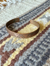 Load image into Gallery viewer, Vintage Handmade Copper Cuff Bracelet