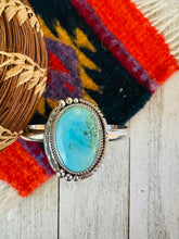 Load image into Gallery viewer, Navajo Sterling Silver &amp; Turquoise Cuff Bracelet by Francis Fred