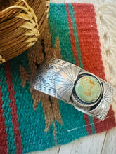 Load image into Gallery viewer, Navajo Royston Turquoise &amp; Sterling Silver Cuff Bracelet