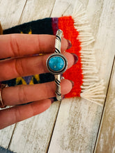 Load image into Gallery viewer, Navajo Sterling Silver &amp; Kingman Turquoise Cuff Bracelet