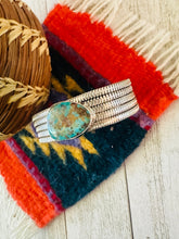 Load image into Gallery viewer, Navajo Royston Turquoise &amp; Sterling Silver Cuff Bracelet