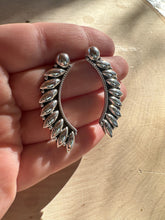 Load image into Gallery viewer, Handmade Sterling Silver Ball Post Earrings Signed Nizhoni