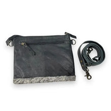 Load image into Gallery viewer, Peppered Cowhide Tooled Crossbody