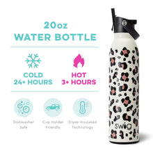 Load image into Gallery viewer, Swig Luxy Leopard Flip + Sip Water Bottle (20oz)