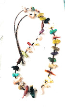 Load image into Gallery viewer, Zuni Multi Stone &amp; Heishi Beaded Fetish Necklace