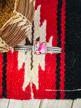 Load image into Gallery viewer, Navajo Sterling Silver &amp; Pink Dream Mojave Cuff Bracelet