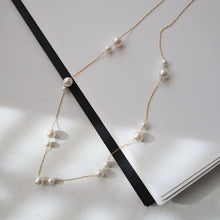 Load image into Gallery viewer, GOLD Collection - Alina Double Pearl Necklace