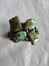 Load image into Gallery viewer, The Royston QUEEN Navajo Royston Turquoise &amp; Sterling Silver Statement Cuff Bracelet Signed