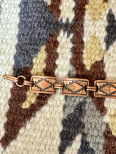 Load image into Gallery viewer, Vintage Handmade Copper Link Bracelet