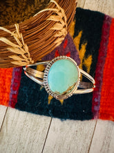 Load image into Gallery viewer, Navajo Sterling Silver &amp; Turquoise Cuff Bracelet