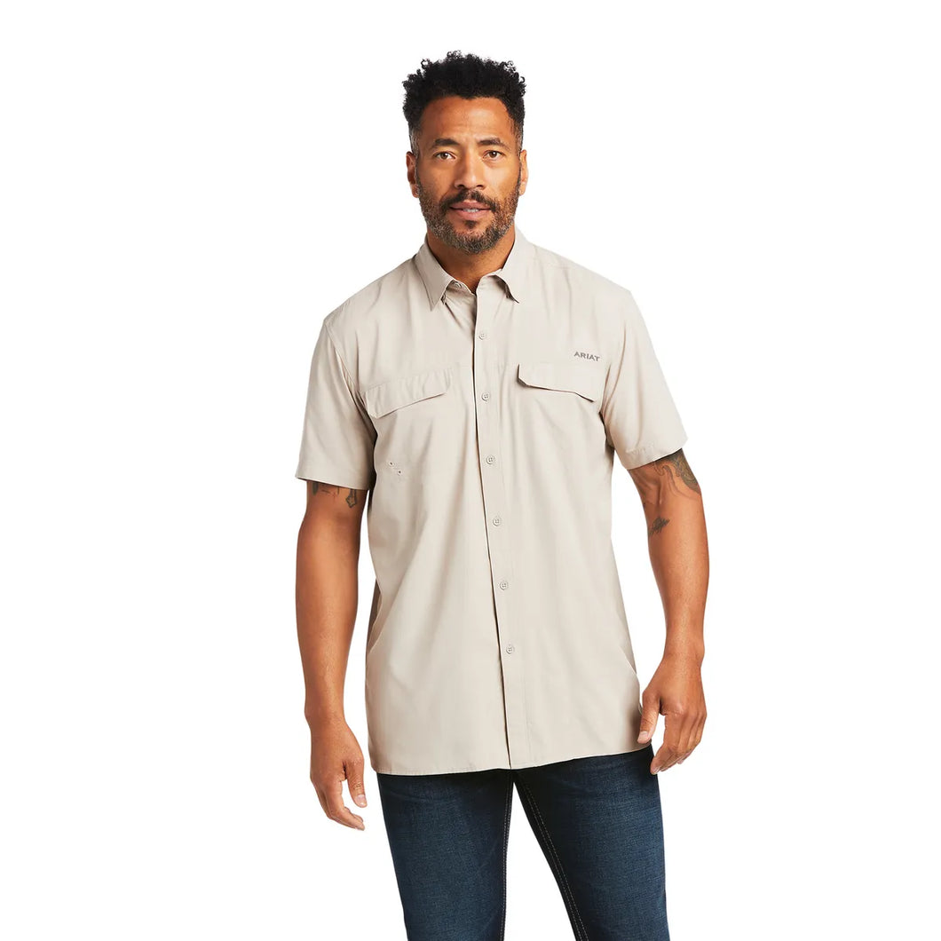 ARIAT Mens VentTEK Outbound Fitted Shirt (Silverscape)