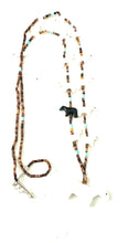 Load image into Gallery viewer, Zuni Multi Stone &amp; Heishi Beaded Bear Fetish Necklace