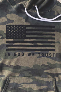 Hoodie - In God We Trust Camo