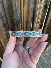 Load image into Gallery viewer, Beautiful Navajo Hand Stamped Bracelet Cuff Signed S.Tso