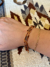 Load image into Gallery viewer, Vintage Handmade Copper Link Bracelet