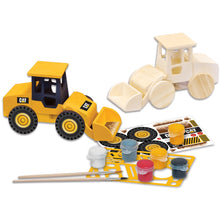 Load image into Gallery viewer, Cat - Caterpillar Wheel Loader Wood Paint Set