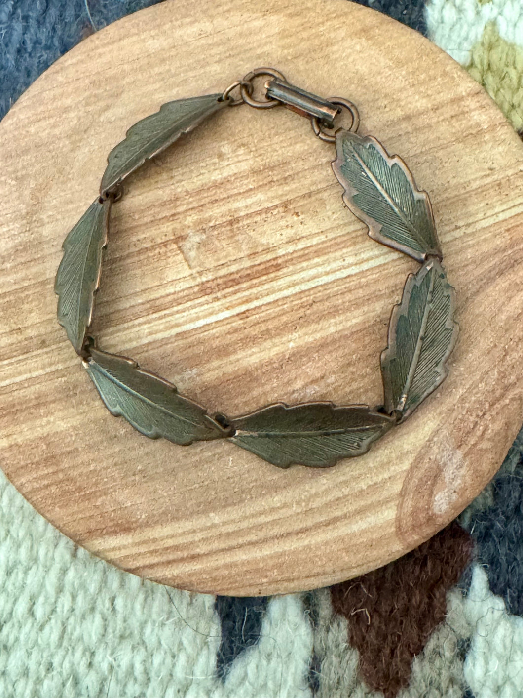 Vintage Handmade Copper Link Bracelet