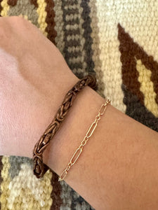 Vintage Handmade Copper Link Bracelet